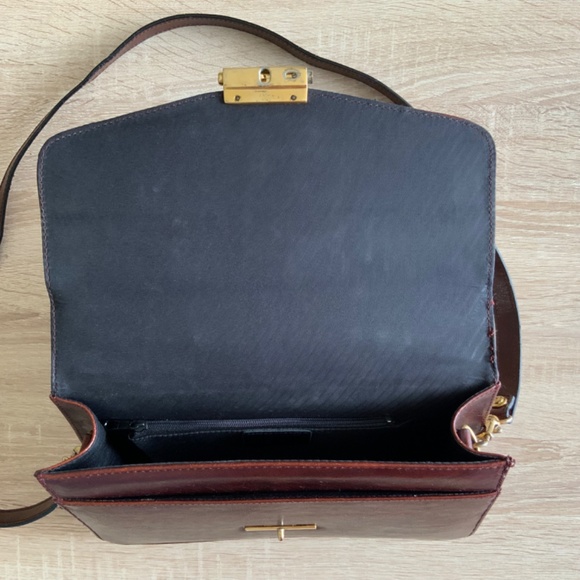 Vintage De Fanal Paris Genuine Leather Crossbody Women’s Handbag - Picture 6 of 11